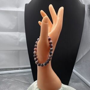 Elegant Purple and Pink Beaded Bracelet